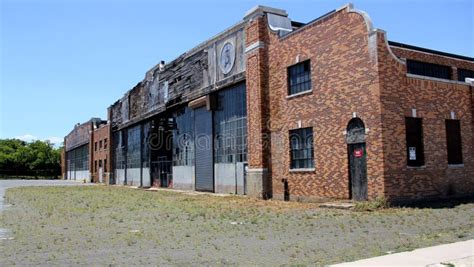 Floyd Bennett Field, Shabby Exterior of Abandoned Hangar, New York, NY, USA Stock Image - Image ...