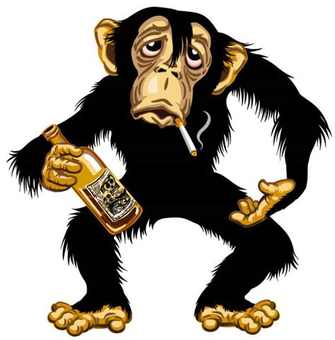 Monkey Smoking Weed Clip Art