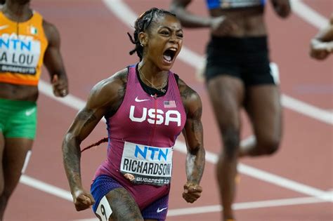 Sha’Carri Richardson claims gold in 100m at World Athletics ...