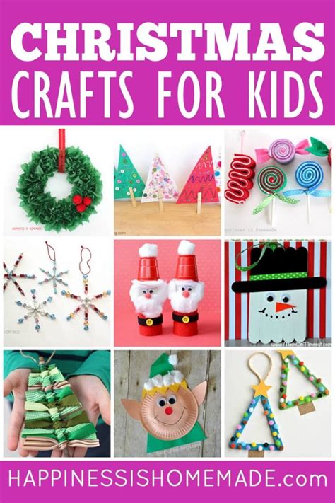 30+ Easy Christmas Crafts for Kids of All Ages - Happiness is Homemade