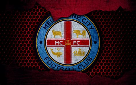 Download Emblem Logo Soccer Melbourne City FC Sports 4k Ultra HD Wallpaper