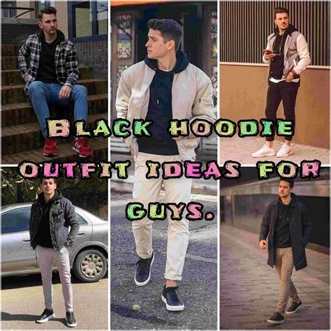 How to style a black hoodie? 25 black hoodie outfit ideas for men ...