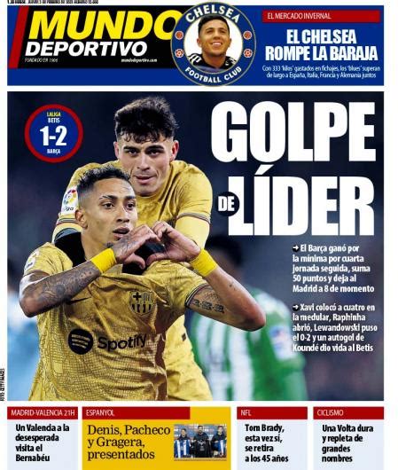 Portada de Mundo Deportivo del jueves 2 de febrero de 2023