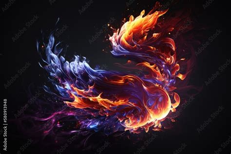 abstract blow up blaze, flame, fire element texture for banner background theme, design, concept ...