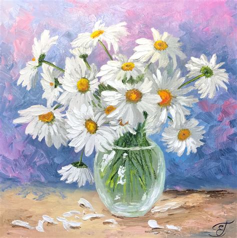 Daisy Flower Painting