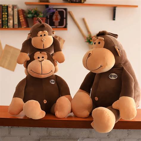 Aliexpress.com : Buy Feather Cotton Soft Cartoon Monkey Stuffed Toy ...