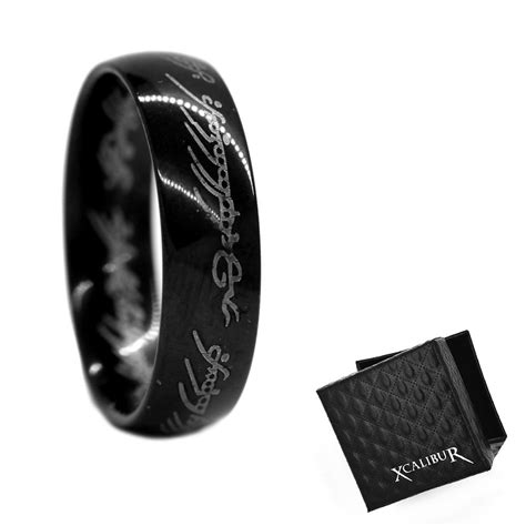 Xcalibur "Lord Of The Rings" Ring 6mm Wide Stainless Steel | Shop Today ...