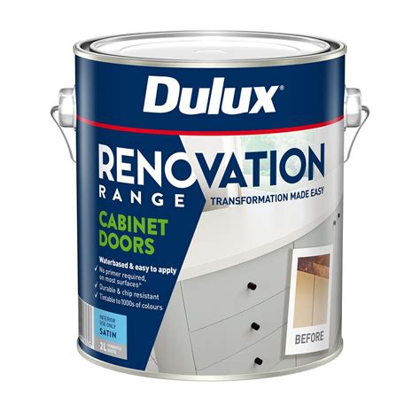 Dulux 2L Renovation Range Cabinet Doors Satin Deep - Bunnings Australia