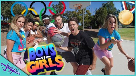 BOYS vs GIRLS BASKETBALL OLYMPICS! - YouTube