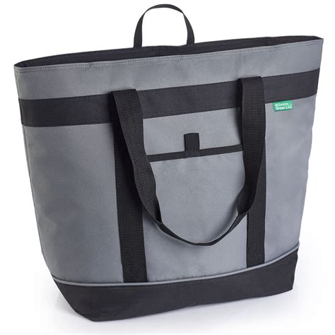 Buy Jumbo Insulated Cooler Bag (Gray) with HD Thermal Insulation - Premium, Collapsible Soft ...