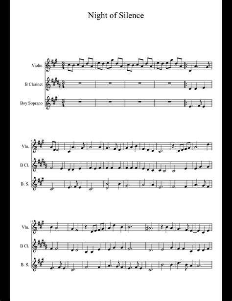 Night of Silence sheet music download free in PDF or MIDI