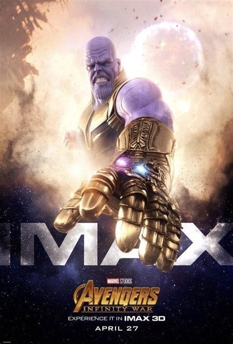 'Avengers: Infinity War' Gets Awesome Thanos IMAX Fan Poster