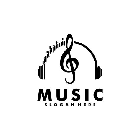 Music logo design vector template 23988519 Vector Art at Vecteezy