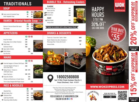 Menu of Wok Express, Lower Parel, South Mumbai, Mumbai | EazyDiner