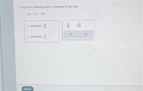 Solved Graph the line. y−2x=3Find the x-intercept and | Chegg.com