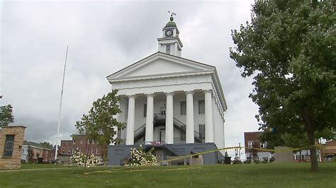 Storm damages Orange County Courthouse, surrounding Paoli ...