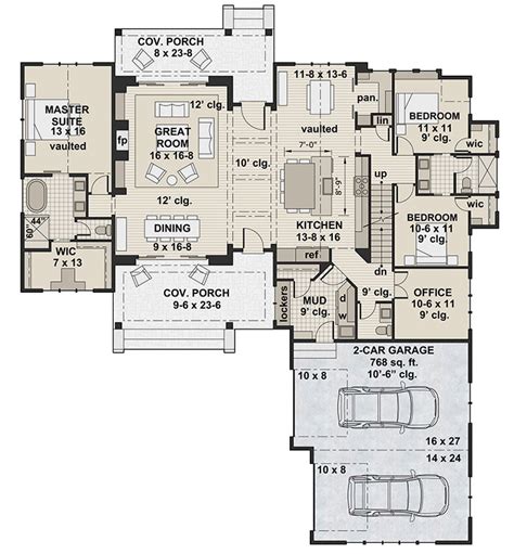 Floor Plan Of One Storey Residential House - floorplans.click