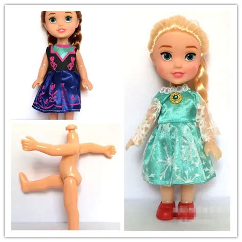 16cm/6.3 inch Princess Elsa Anna Baby Dolls Sisters Princess Kids Cartoon Toys For Children Girl ...