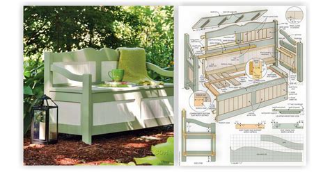 Outdoor Storage Bench Plans • WoodArchivist