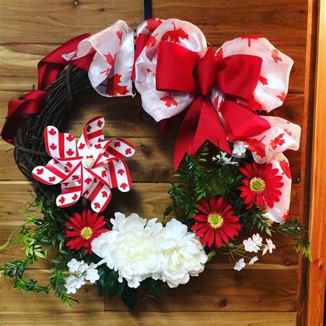 Canada Day, who says Canada Day themed wreaths are only for one day! # ...