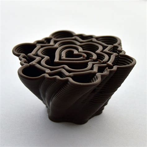 A 3D printed chocolate design from Choc Edge. | Chocolate design, Chocolate, Prints