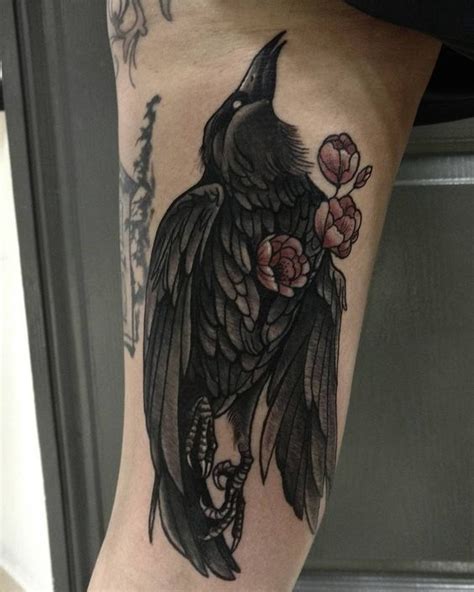 60+ Mysterious Raven Tattoo | Raven tattoo, Tattoos, Crow tattoo