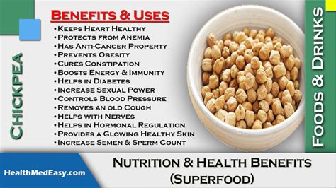 Chickpea - Health Benefits, Nutritional Facts - A Super Food ...