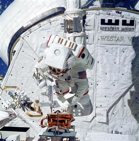 Space Shuttle Astronaut During Spacewalk Photograph by Nasa/science ...