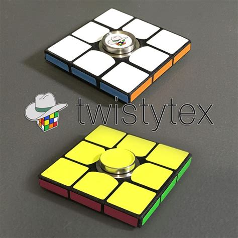 Rubik’s cube themed fidget spinner | TwistyTex