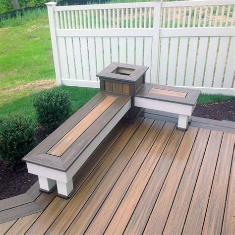 Top 60 Best Deck Bench Ideas - Built-In Outdoor Seating Designs | Deck bench, Diy deck, Outdoor ...