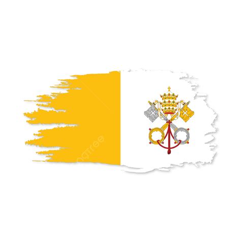 Flag Of Vatican City With Vector Stock, Vatican City, Vatican City Flag ...