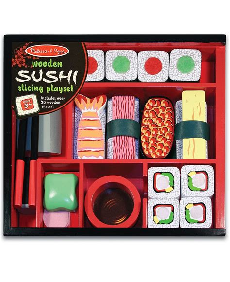 Melissa and Doug Kids Toys, Sushi Slicing Playset - Kids - Macy's | Wooden playset, Wooden play ...