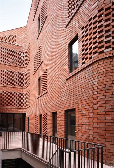 51n4e . De Lork . Brussels (3) | Brick architecture, Facade design, Architecture details
