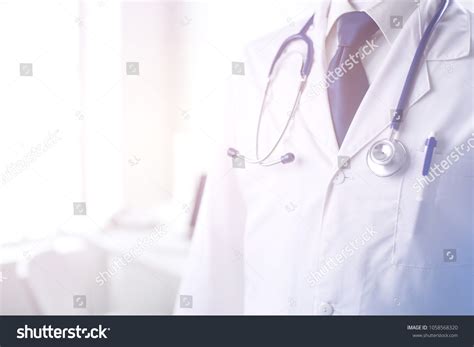 Medical Doctor Stethoscope Standing Office Stock Photo 1058568320 | Shutterstock