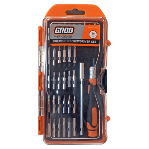 Precision Screw Driver Set 36 Piece, GROB - Cashbuild