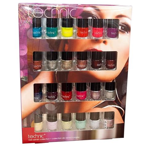 Technic 24 Piece Nail Polish Varnish Manicure Make Up Kit Cosmetic Gift Box Set: Amazon.co.uk ...