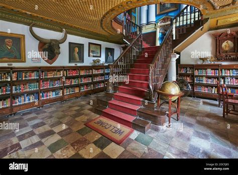 Inside Kaiser Library (Kaisher Library) pre-2015 earthquake; Kaiser ...