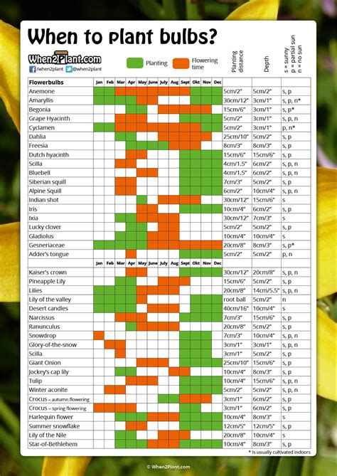 When to plant bulbs - When2Plant.com | Planter des bulbes, Plantation ...