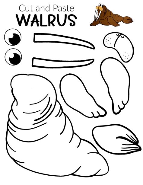 Printable Walrus Craft Template