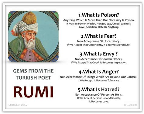 Pin on rumi | Rumi, What is fear, Brainy quotes