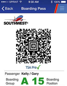 Southwest Airlines mobile boarding pass now at 8 airports