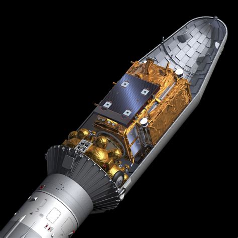 ESA - Cut open view of the Soyuz rocket carrying Sentinel-1A satellite