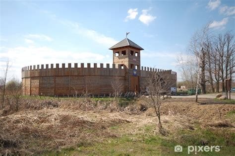 Wall Mural Medieval wooden castle - Byczyna - PIXERS.CO.NZ