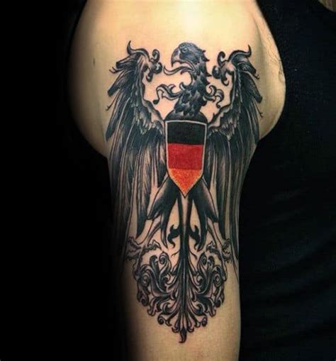 50 German Eagle Tattoo Designs For Men - Germany Ink Ideas