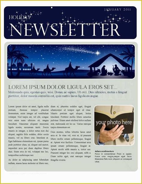 Free Christmas Newsletter Templates Of Christmas Newsletter Template Template ...