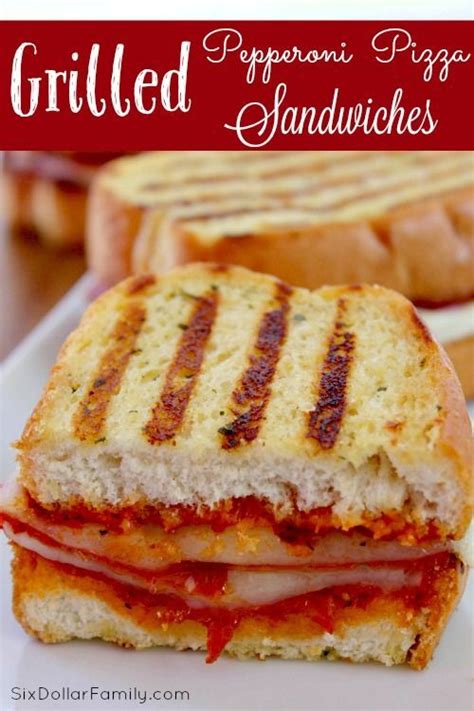 Quick, Easy and Oh So Good, this Grilled Pepperoni Sandwich recipe is ...