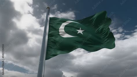 Pakistan's waving flag- A symbol of national pride and unity ...