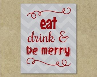 Items similar to Printable Chalkboard Christmas Invitations with Christmas Ornaments - Eat Drink ...