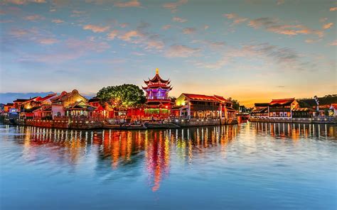 Chinese traditional architecture, evening, home, China, east urban landscape, HD wallpaper | Peakpx