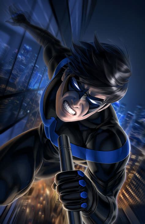 Nightwing Fighting Art Wallpaper, HD Superheroes 4K Wallpapers, Images ...